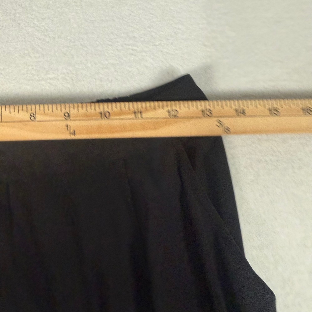 Sun Kim Wide Leg Pants Womens Size S Black Jersey Stretch Lagenlook Avant Garde - Picture 5 of 8